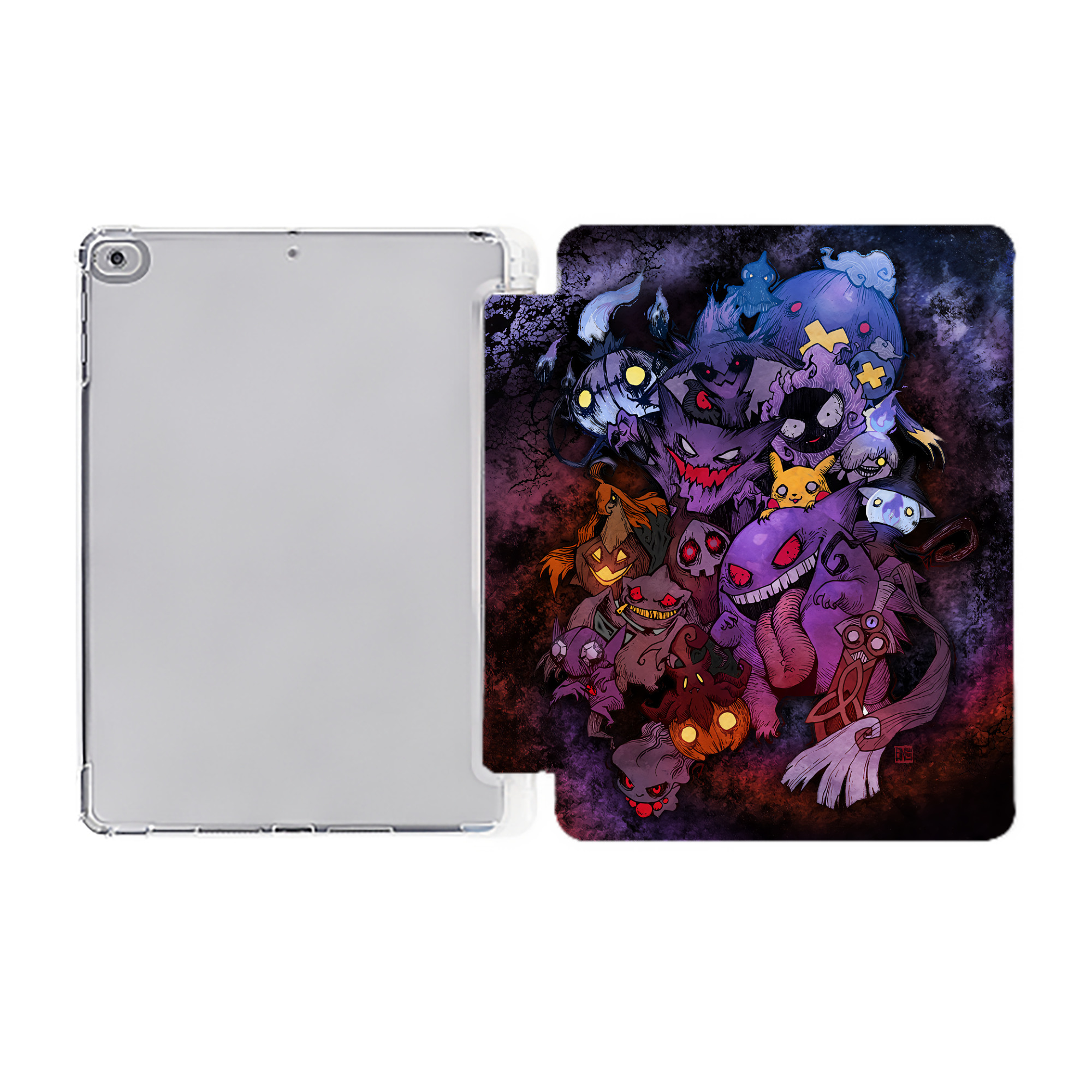 （画像用） ポケットモンスター Pokémon IPad ケース ペン収納付き 三つ折りスタンド PUレザー×シリコン 対応機種9.5/10.5/10.9インチ